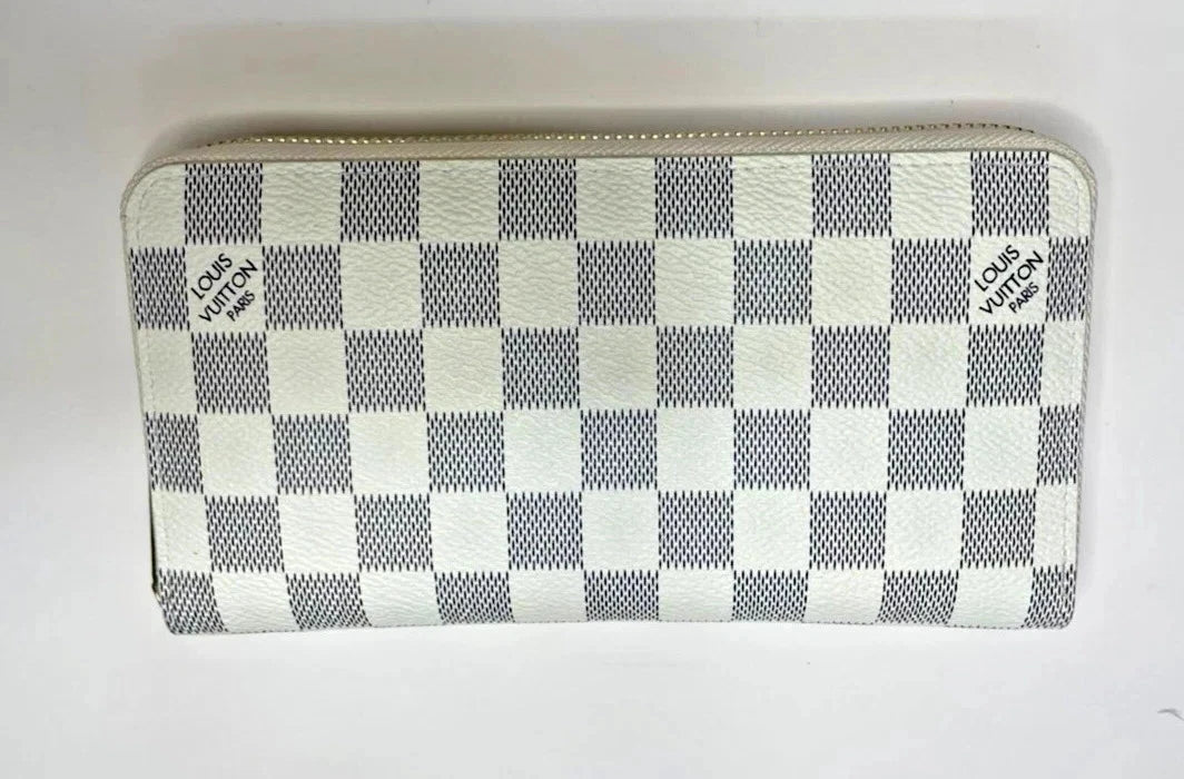 Louis Vuitton Zippy Zip-Around Long Wallet – Damier Azur Canvas White / Azur.