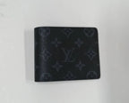 Louis Vuitton Men’s Monogram Macassar Canvas Wallet – Black & Brown | Authentic Designer