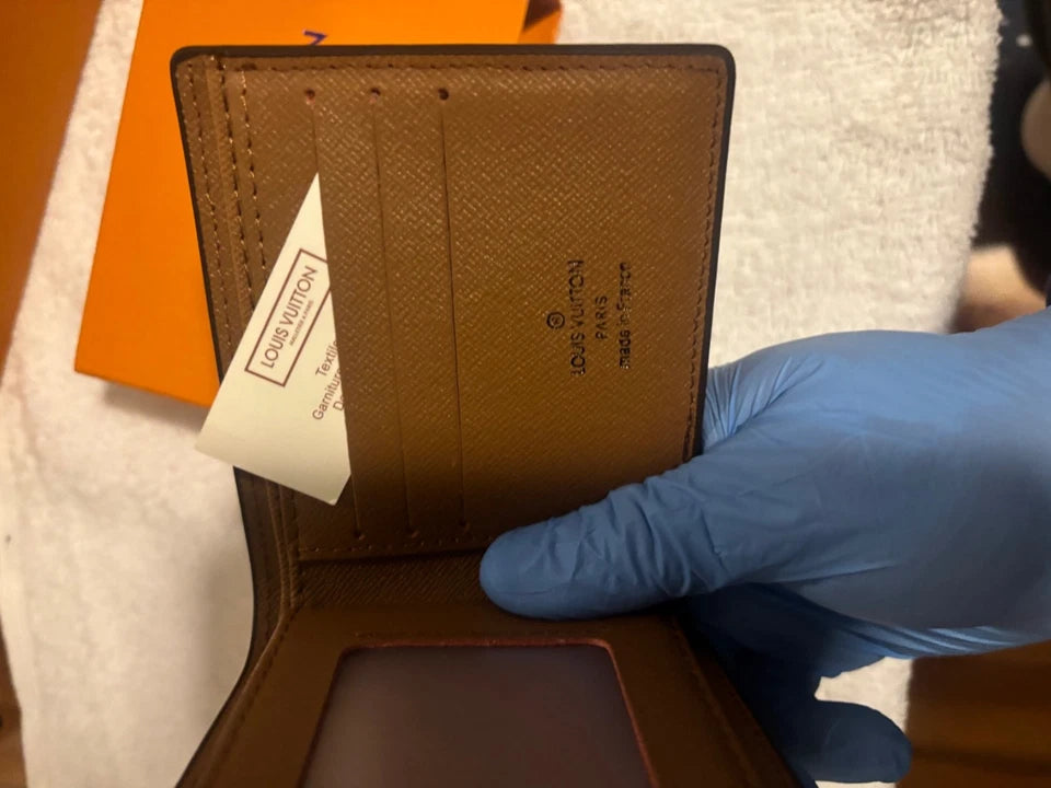 Louis Vuitton Men’s Monogram Macassar Canvas Wallet – Black & Brown | Authentic Designer