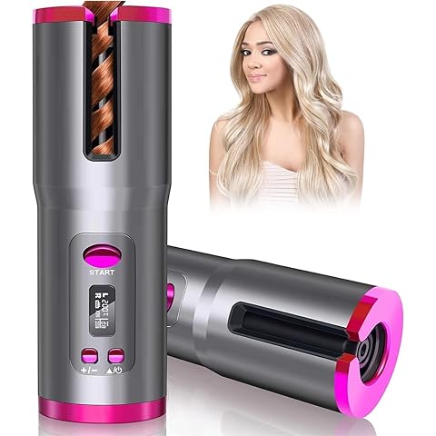 Wireless Automatic Curling Iron with Rechargeable Battery