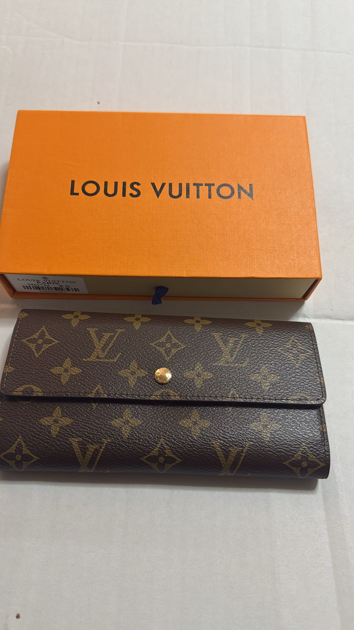Louis Vuitton Women’s Long Wallet – Sarah Monogram Brown Coated Canvas