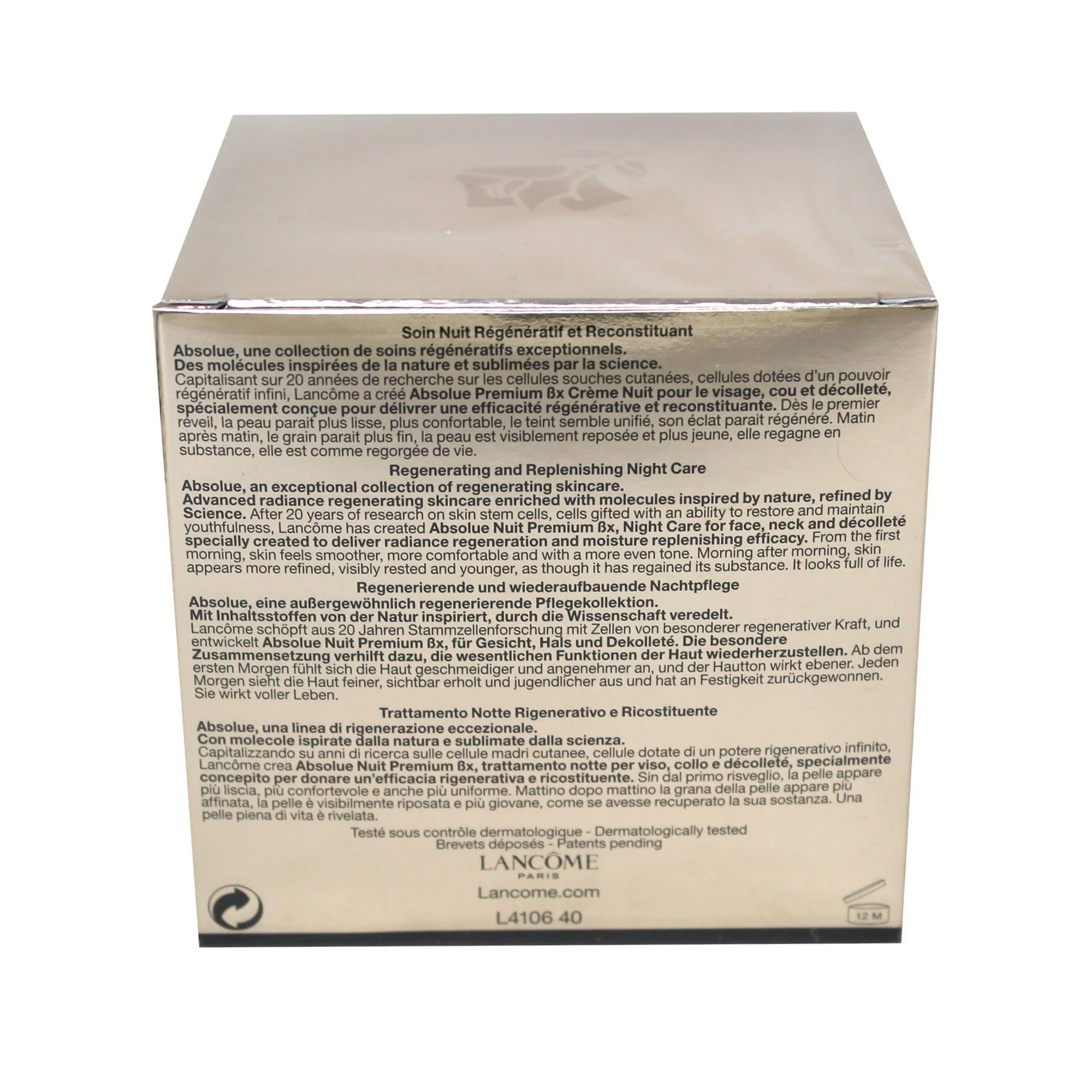 Lancôme Absolue Nuit Premium BX Advanced Night Recovery Cream – 2.6 oz (Unisex)