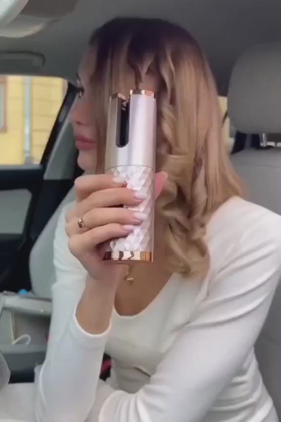 Wireless Automatic Curling Iron with Rechargeable Battery
